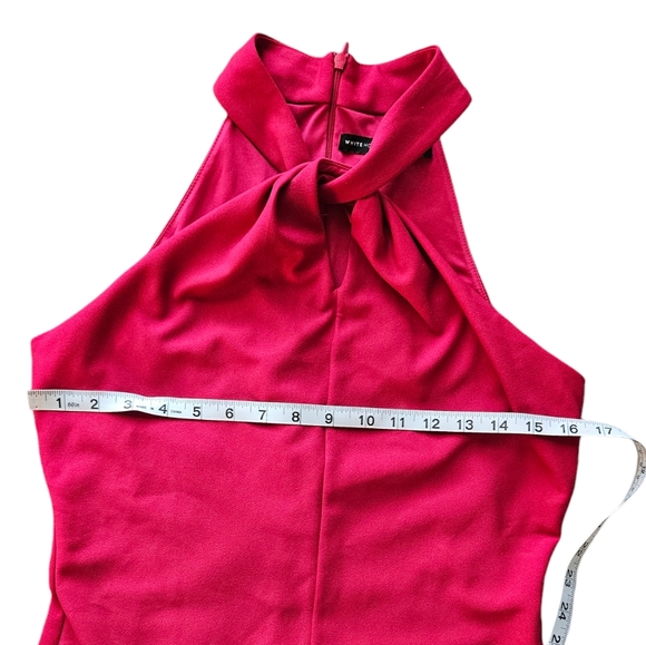 White House Black Market Hot Pink Twisted Halter Neck Sleeveless Top. Size s - Picture 8 of 8